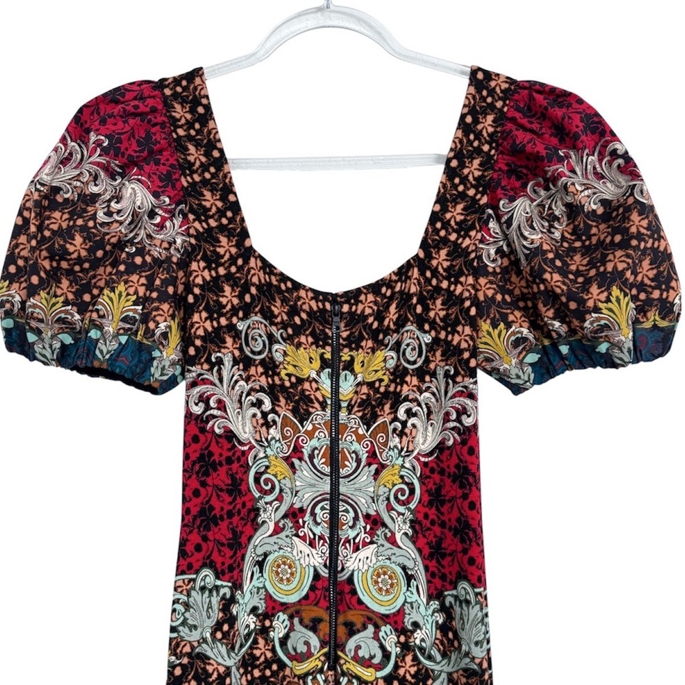 NWT Alice + Olivia Lexia Puff Sleeve Midi Dress 4 - Picture 11 of 13